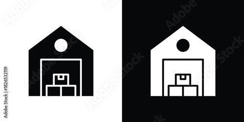 Warehouse icon, logo, app, template. EPS10
