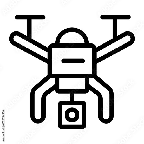 Drone Line Icon