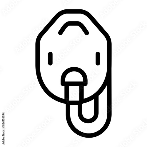 Oxygen mask Line Icon