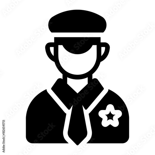 Pilot uniform Solid icon