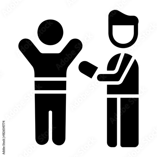 Security check scanner Solid icon