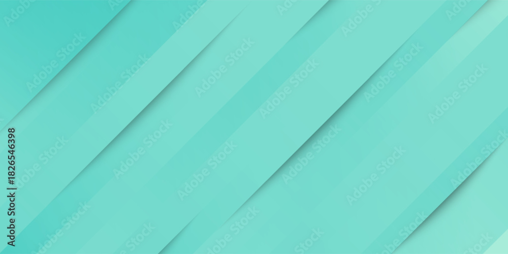 Obraz premium Abstract colorful gradient turquoise green background. Simple overlap triangle shapes pattern background. Eps10 vector