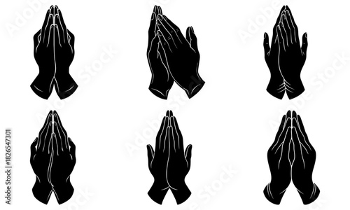 Expressive hands in prayer evoke faith, hope and devotion, perfect for spiritual content, religious themes, and conveying messages of peace and reflection
