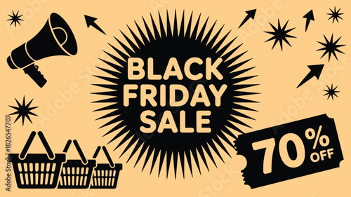 Don't miss out on the Black Friday Sale with 70% off this season! Get ready to shop with amazing deals and shopping baskets full of savings