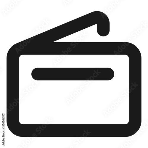 Wallet icon – digital wallet, money pouch, finance and payment outline vector
