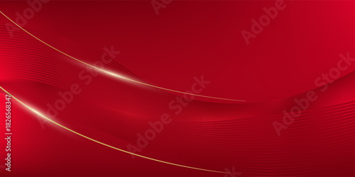red background design With luxurious effect elements Vector illustration