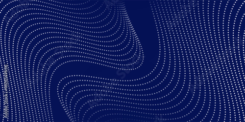 Blue background abstract with line waves and gradient variation graphic