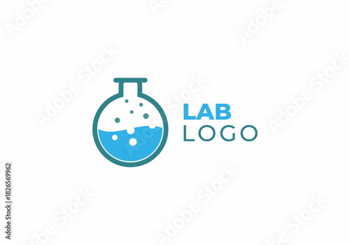 lab potion icon logo vector