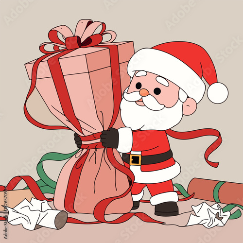 Santa is busy organizing presents