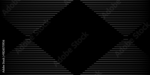 Black abstract background design. Premium stripe texture for banner business backdrop. Dark horizontal vector contepporary