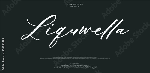 Luxury font alphabet logo. Typography beautiful fashion elegant classic letters serif italic fonts decorative wedding vintage blossom logos. vector illustration