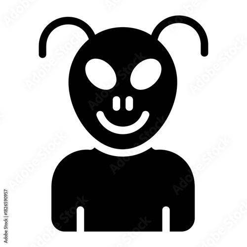 Alien costume Solid icon