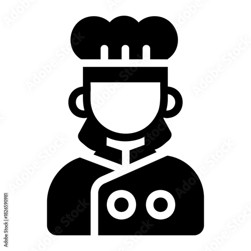 Chef costume Solid icon