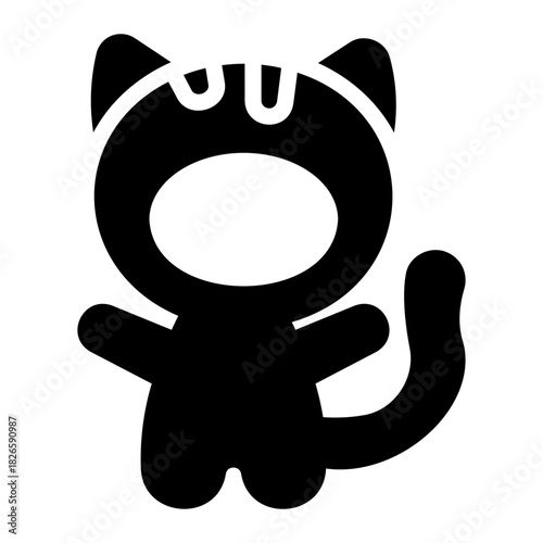 Cat costume Solid icon