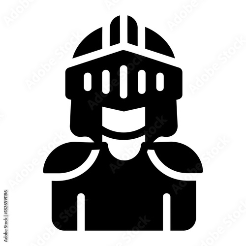 Knight costume Solid icon