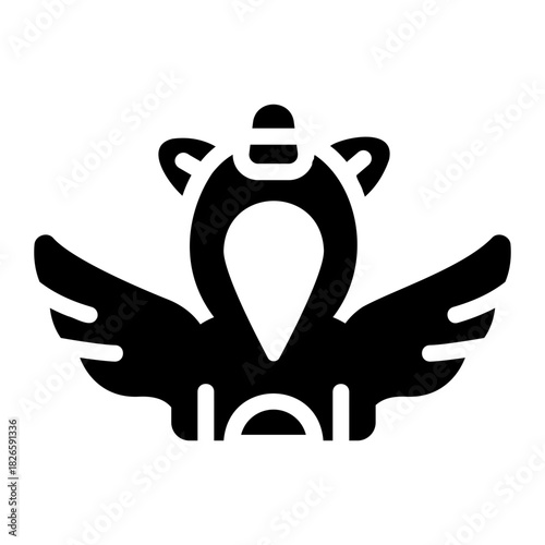 Unicorn costume Solid icon