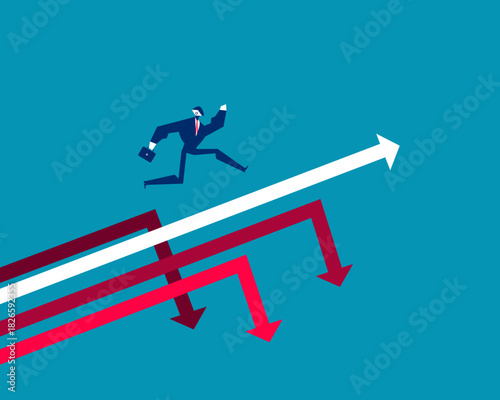 Robot. Artificial intelligence conquering adversity