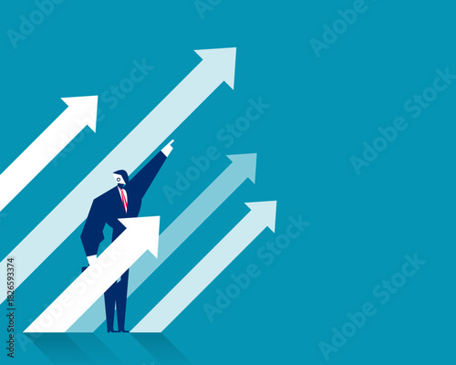 Robot. Artificial intelligence with investment direction