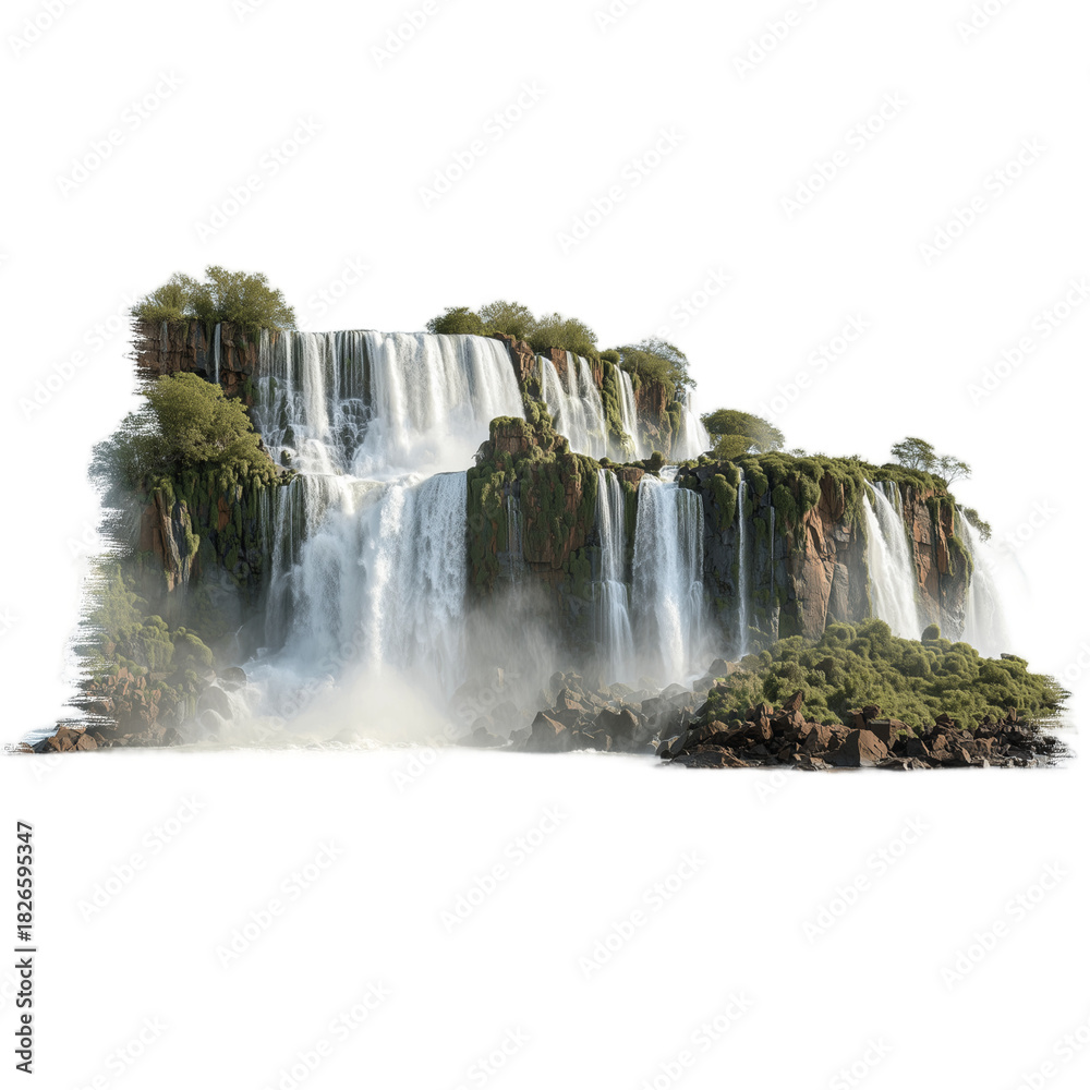 custom made wallpaper toronto digitalIguazu Falls Isolated on Transparent Background. PNG