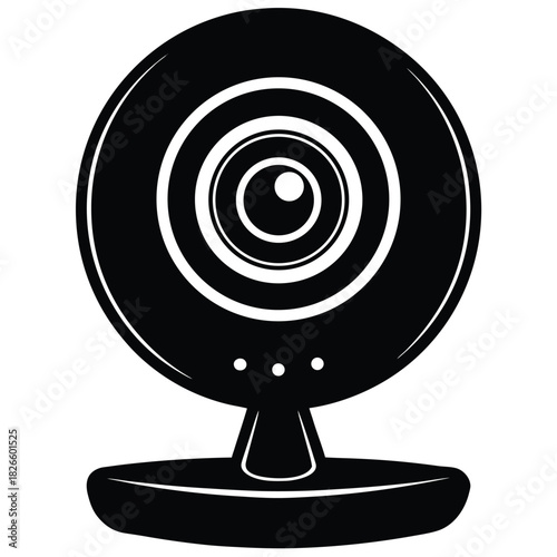 smart webcam on white background