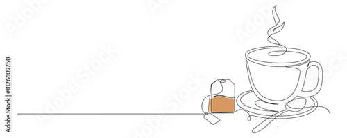 cup of tea line art style vector 3.eps