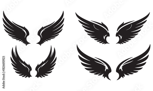 Sun and Wings Symbol Designs | Spiritual Vector Art, Tattoo & Abstract Illustrations