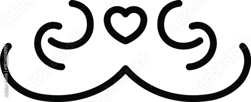 curved line art crown vector icon(2)