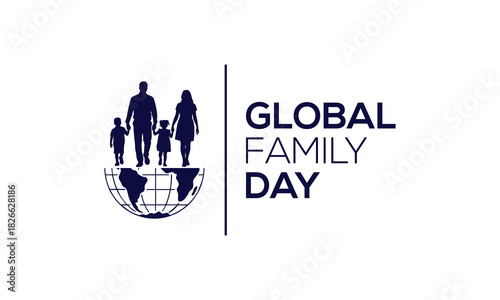 Global Family Day Logo, Global Family Day, logo, vector, illustration.