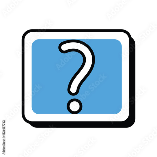 Help  icon with white background vector stock illustration