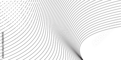 Lined halftone gradation texture. Fading vertical stripe gradient background. Repeating pattern backdrop. Modern.