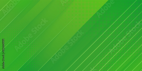 Abstract minimal soft and green background. Trendy simple fluid color gradient with lines effect.