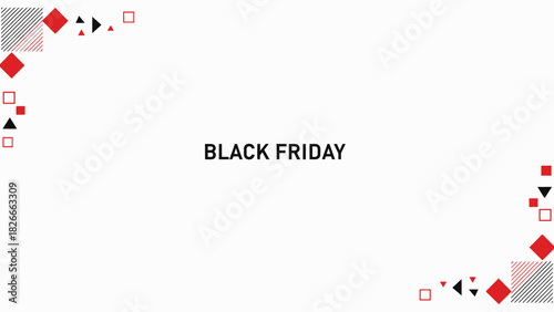Modern Black Friday sale promotion graphic for eye-catching social media marketing campaigns