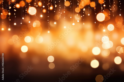 Wallpaper Mural Warm Golden Holiday Lights with Soft Bokeh Glow Torontodigital.ca