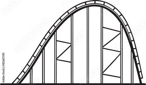 vector bridge over the river