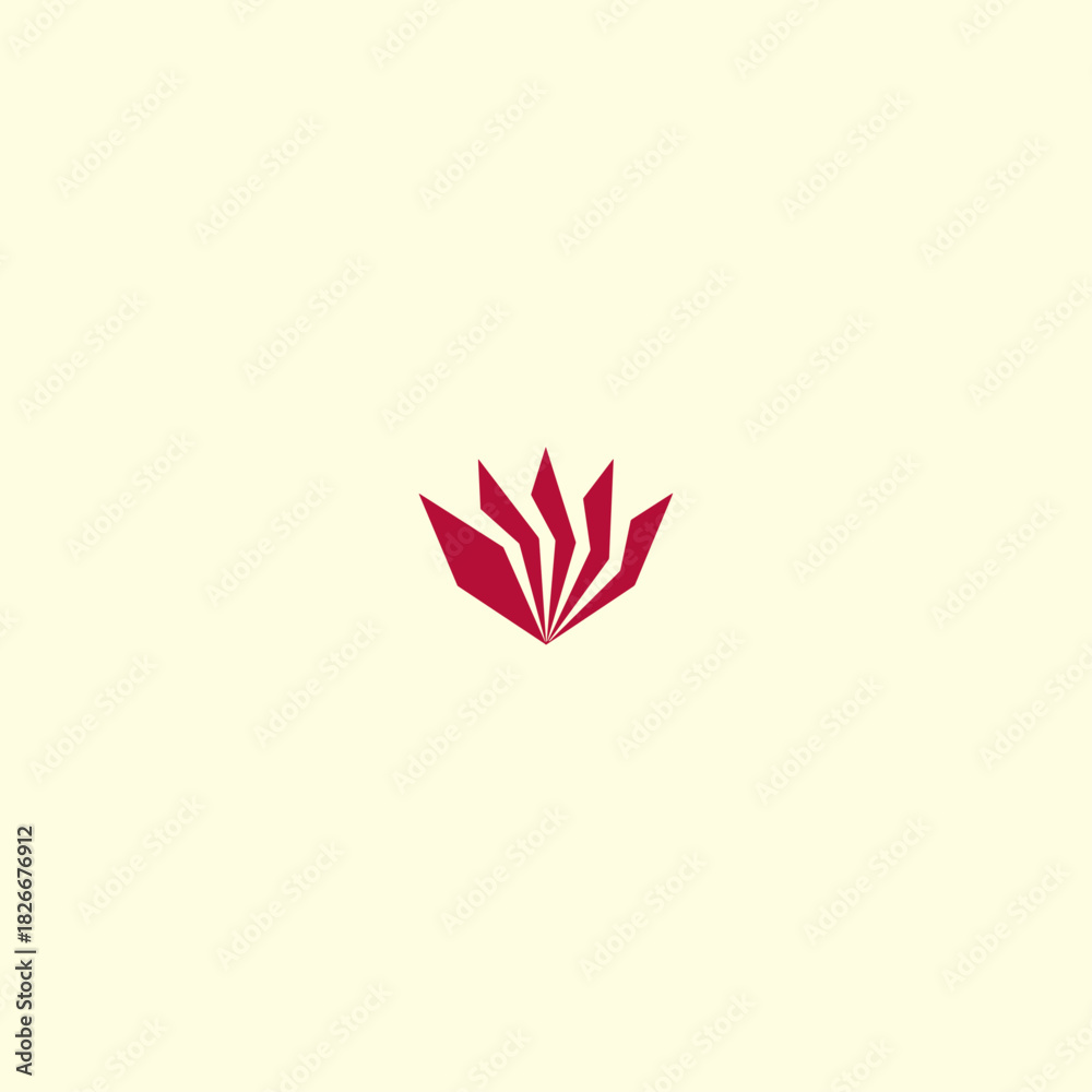 Fototapeta premium Abstract floral logo Icon flat vector design
