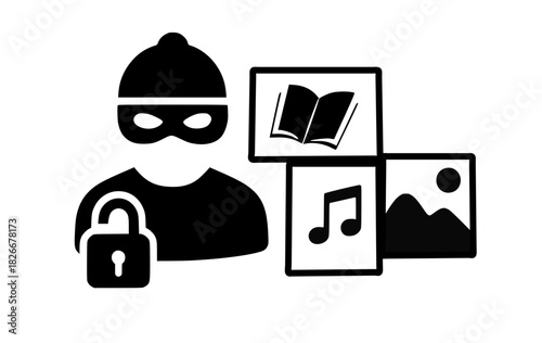 Vol et plagiat numérique - version noire et blanc