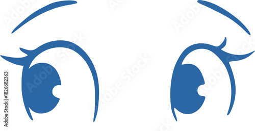 Creative design of eyes looking art