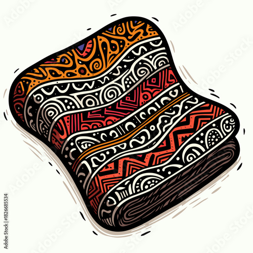 African patterned cloth