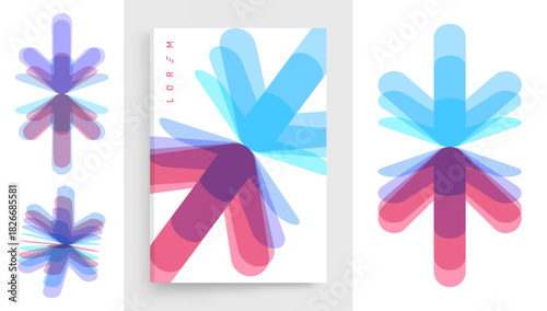 Arrow. Clash of business ideas. Concept of teams competing to achieve a goal. Dynamics. Vector for a brochure, poster, cover, postcard, presentation, flyer, or banner.