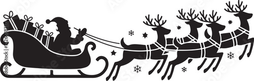 Christmas Reindeers with Sleigh
