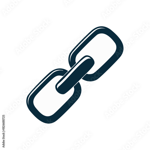 Interlinked Chain Links Connection Security Icon Strength Relation Concept