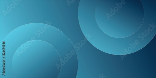 Abstract Blue Circular Design With Soft Gradients And Large Ring Shapes For Backgrounds eps10