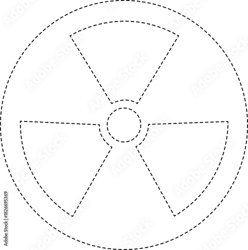 nuclear symbol on a white background