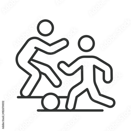 festival sport activities icon in line design. sport, activity, play, football, fun, festival on white background vector. festival sport activities editable stroke icon