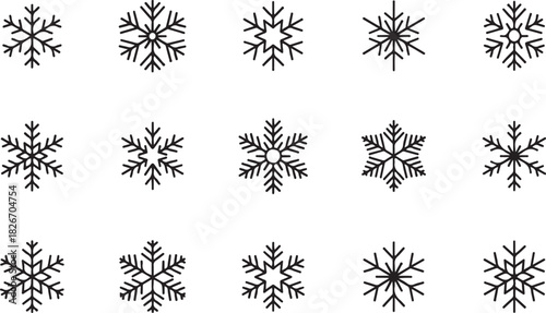 Snowflake silhouettes