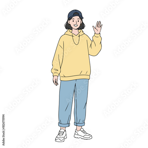 an artist posing during a photoshoot