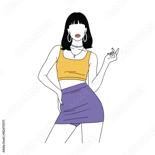 a teenager dancing casually