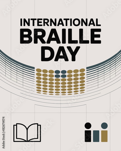 Braille Day Awareness Poster Accessibility Inclusion Visual Design