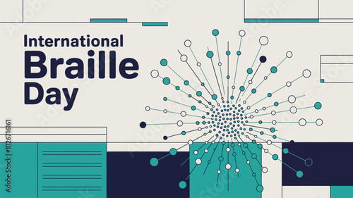 Braille Day Awareness Poster Accessibility Inclusion Visual Design