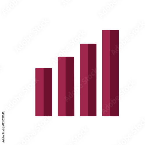 Free Download Growing bar chart graphic representing business success and upward trends - GFXLoad
